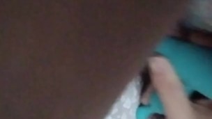 Dirty Slut Lays In Bed Playing With Tits An Pussy