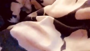 Playing with my pussy before bed